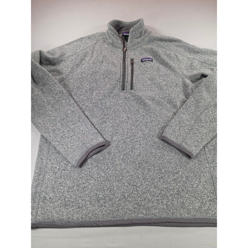 Patagonia Better Sweater 1/4 Zip Fleece Grey Heather Pullover XL 25523FA22